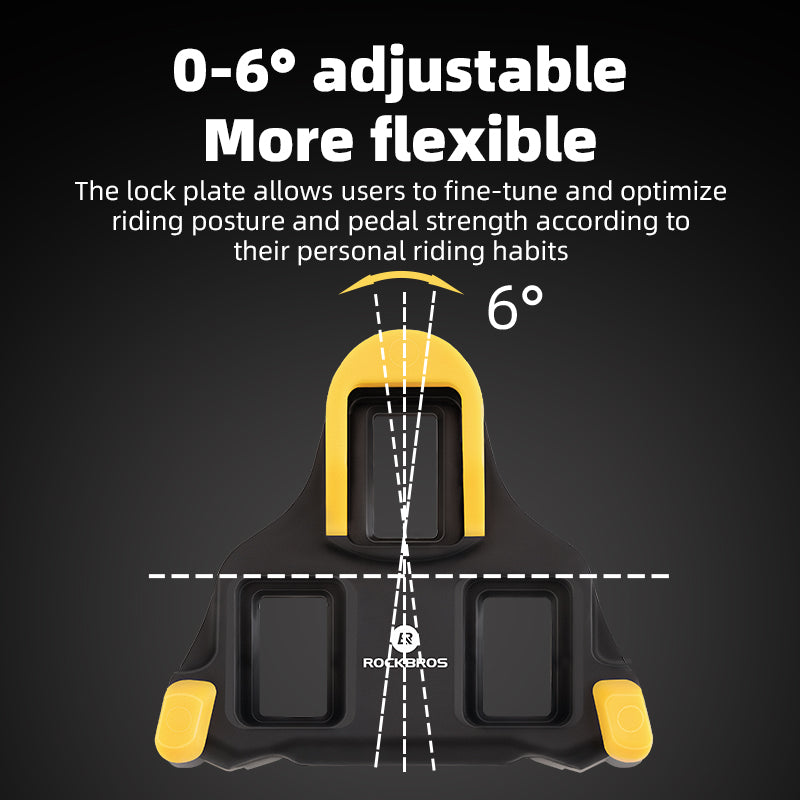 ROCKBROS Bike Cleats 6 Degree Float Shimano SPD-SL Compatible Road  Indoor