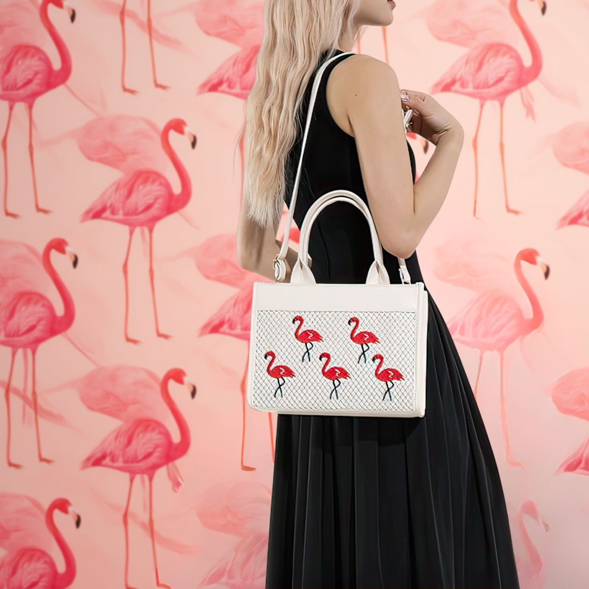 Classic Flamingo Purse