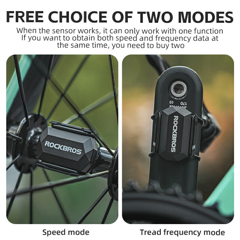 ROCKBROS RPM Cycling Speed Sensor for Road, Gravel and Mountain Bikes