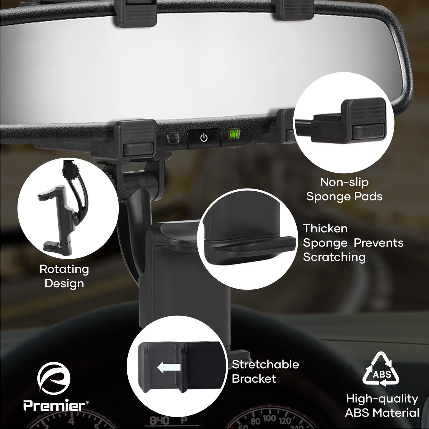 Universal Mirror Mount: Reflective Convenience for Your Device