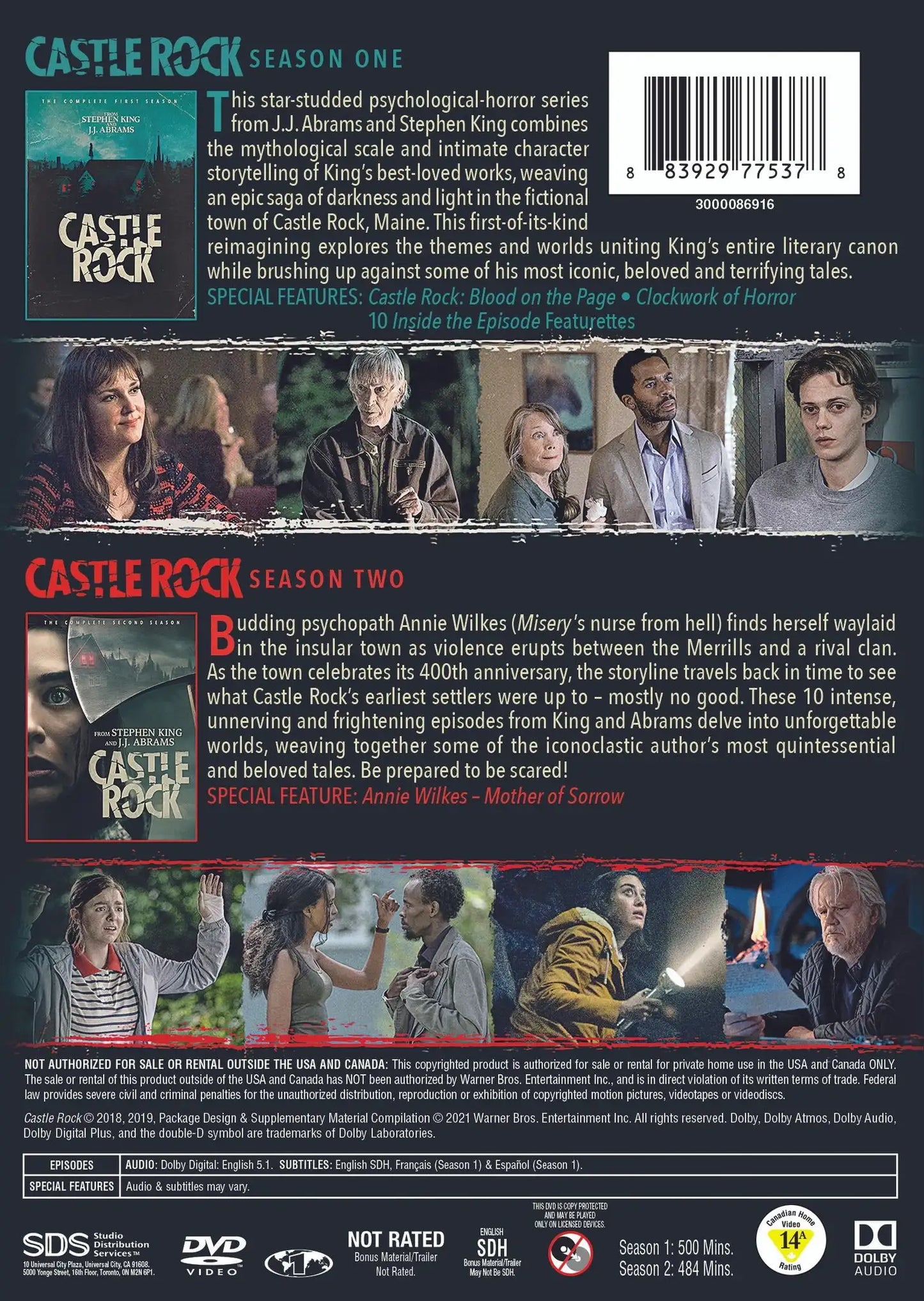 SDS - Castle Rock: The Complete TV Series (DVD)