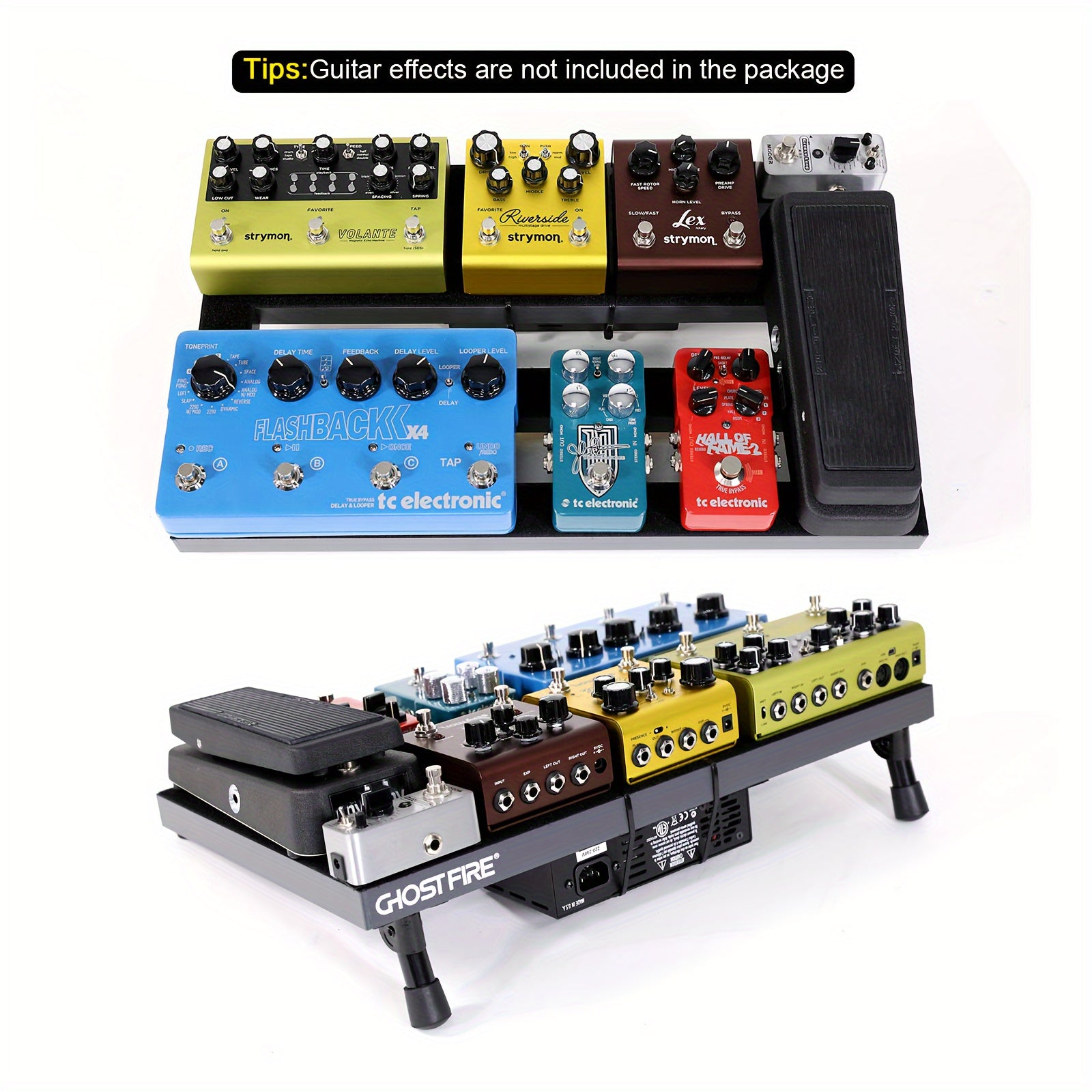 Ghost Fire Portable Pedalboard | Lightweight and Durable - Premium guitar pedalboard from Lizard Vigilante - Just $119.99! Shop now at Lizard Vigilante