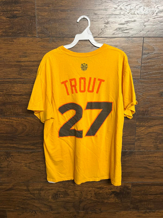 Majestic Mike Trout T-shirt Jersey 2016 All Star Game Tee L