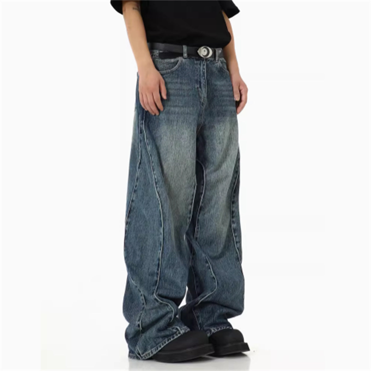 American High Street Heavyweight Irregular  Jeans