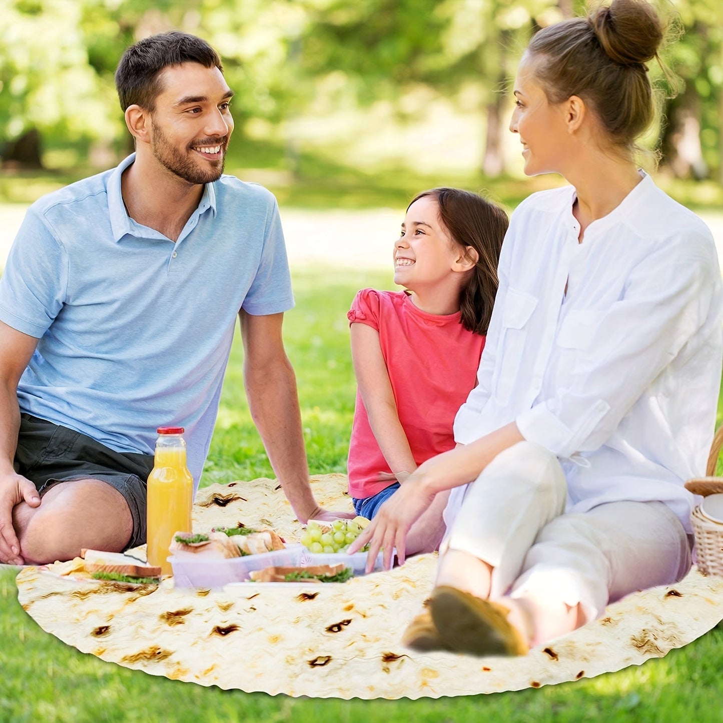 285 GSM Soft Flannel Tortilla Baby Blanket - The Perfect Funny Gift for Baby Showers! Halloween, Christmas Gift