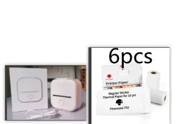 Portable Mini Printer for Students and Hobbyists, Bluetooth Thermal Label Printer