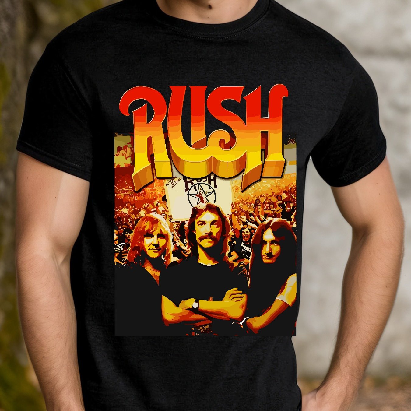 NEW Rush Rock Band T-Shirts for Men and Women – Casual Cotton Tops - Premium t-shirt from Lizard Vigilante - Just $12.99! Shop now at Lizard Vigilante