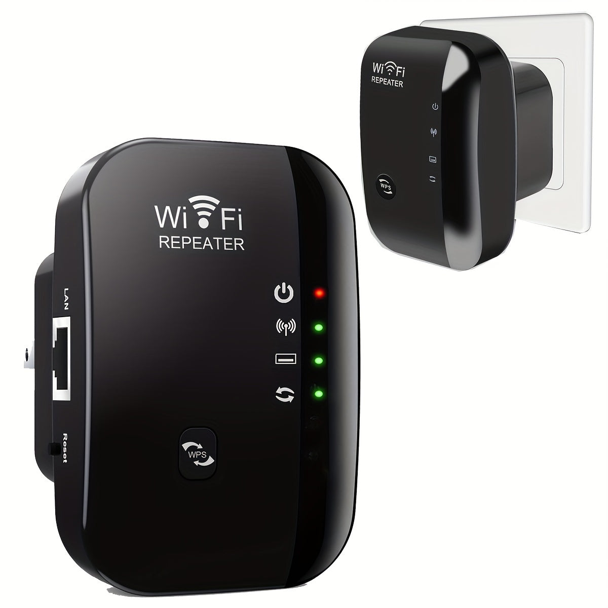 Long Range WiFi Booster Repeater - Wireless Signal Amplifier for Whole Home Coverage with Ethernet Port and Stable Internet Connection - Premium  from Lizard Vigilante - Just $11.99! Shop now at Lizard Vigilante