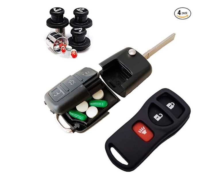 Discreet Car Diversion Safes Bundle - Fake Car Lighter Diversion safe, Car key secret safe, Car Remote hidden safe