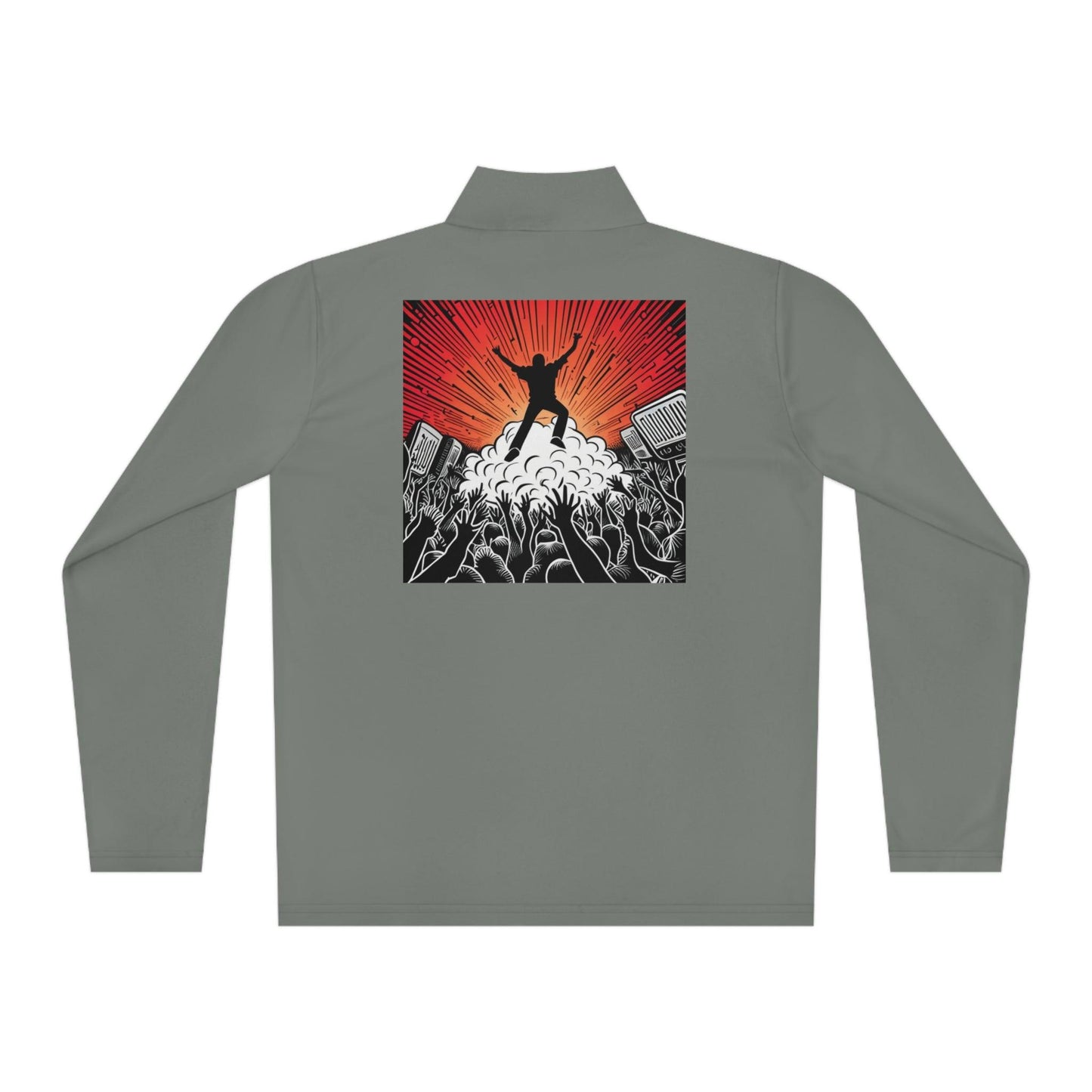 Metal Concert Unisex Quarter-Zip Pullover - Lizard Vigilante