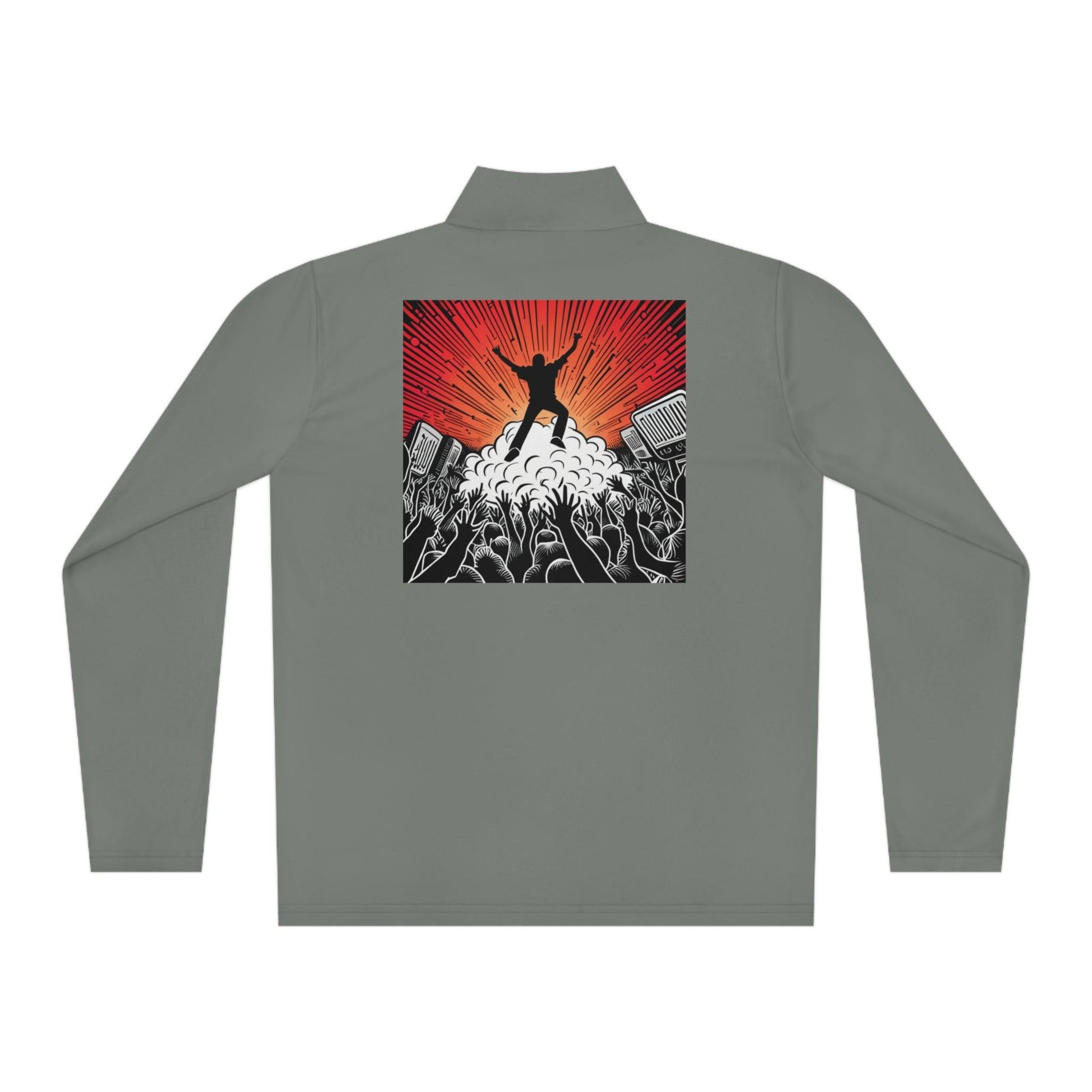 Metal Concert Unisex Quarter-Zip Pullover - Lizard Vigilante