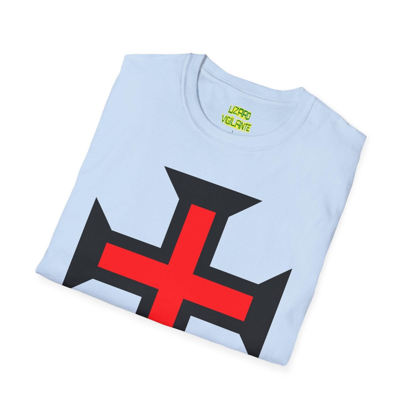 Crimson Cross Unisex Softstyle T-Shirt - Lizard Vigilante