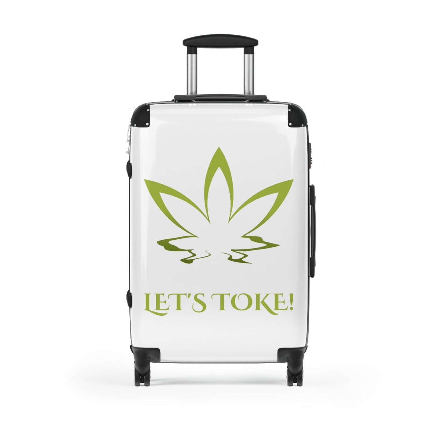 Let's Toke! Suitcase with a Smoke Leaf - Lizard Vigilante