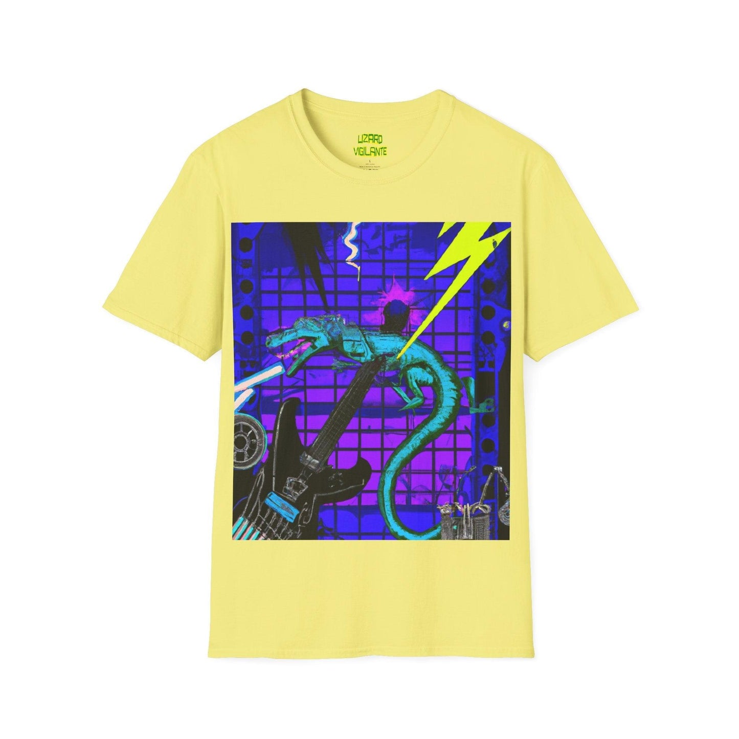 Lizard Vigilante Lives Unisex Softstyle T-Shirt - Lizard Vigilante