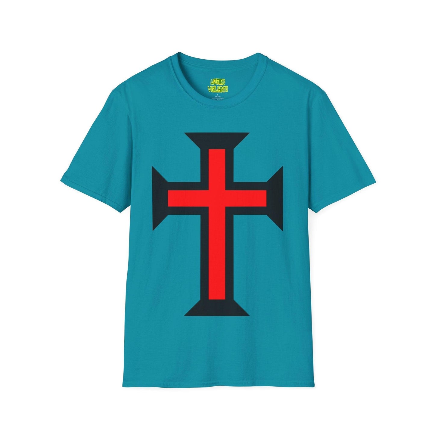 Crimson Cross Unisex Softstyle T-Shirt - Lizard Vigilante