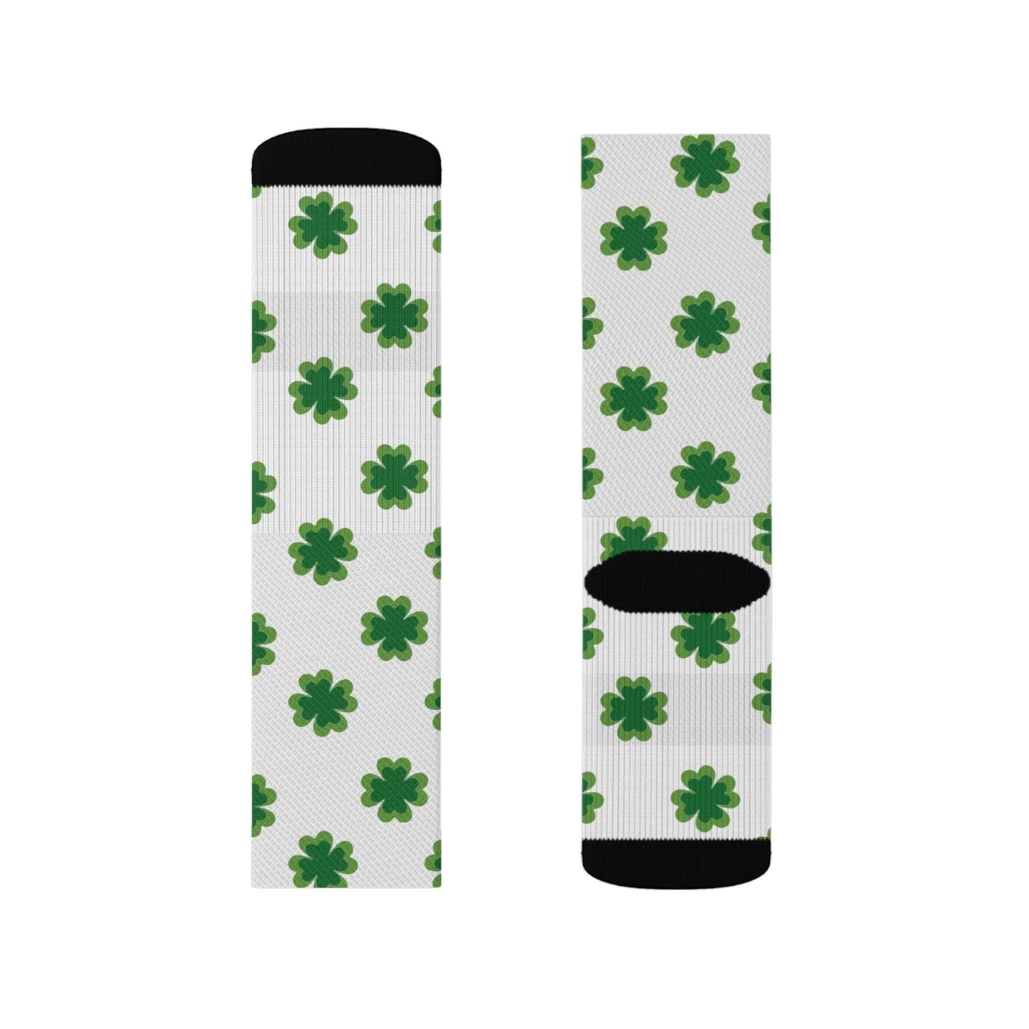 4 Leaf Clover St. Patrick's Day Irish Sublimation Socks - Lizard Vigilante