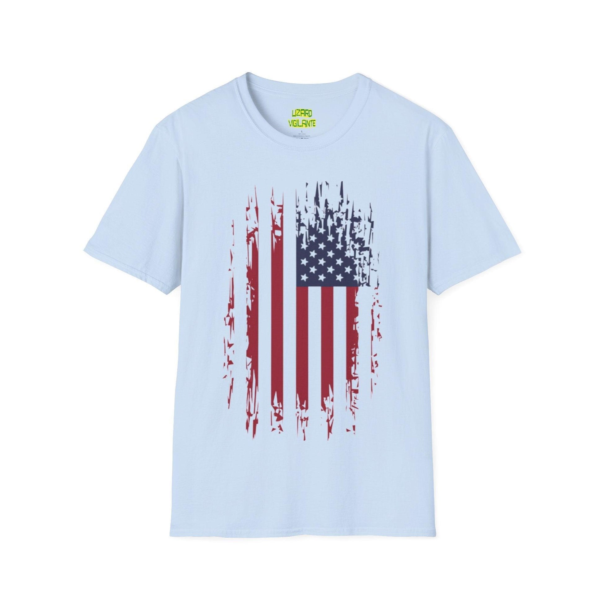 Old Glory Graphic Unisex Softstyle T-Shirt - Lizard Vigilante