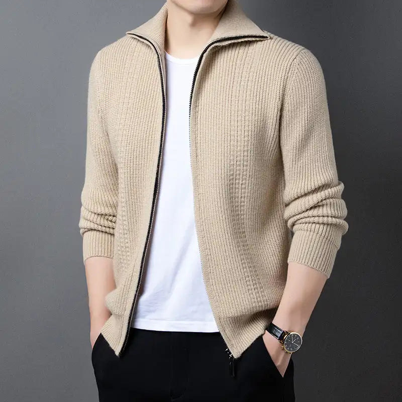 Spring And Autumn New Casual Men's Outerwear Sweater