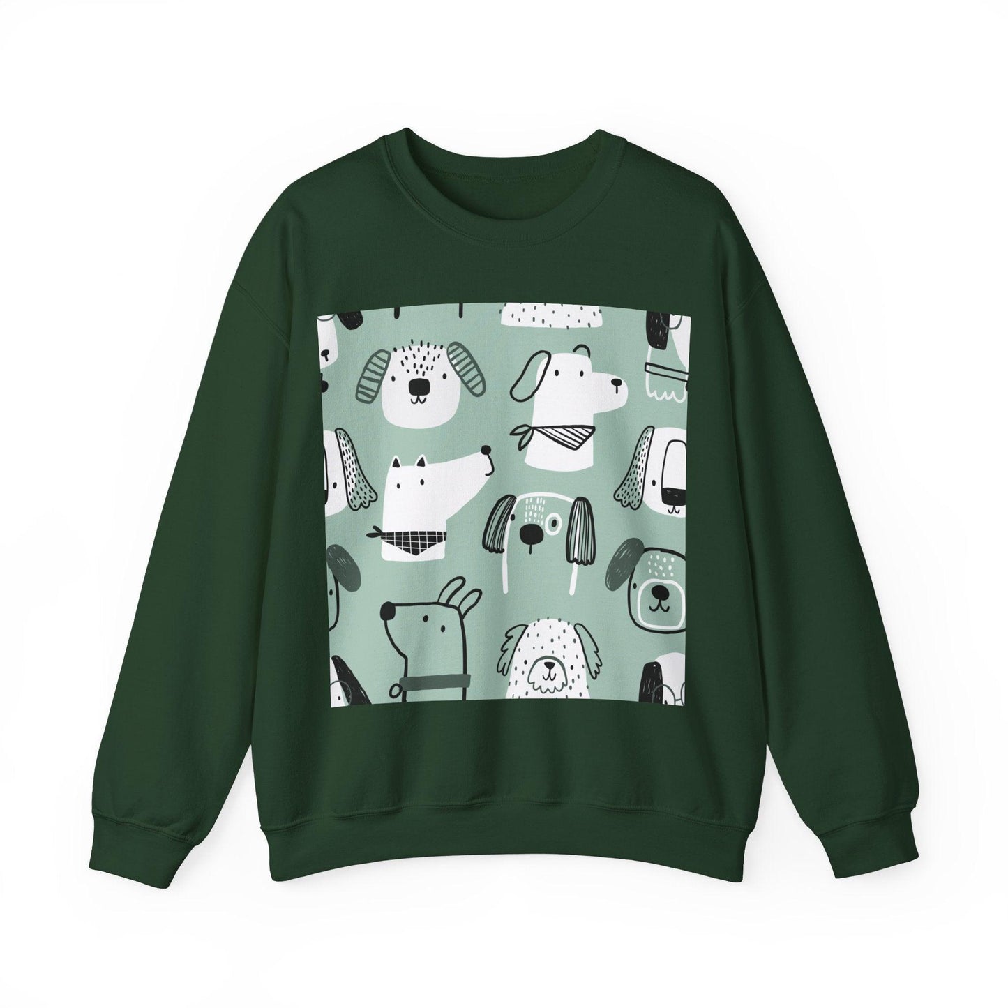 Illustrated Doggers Unisex Heavy Blend™ Crewneck Sweatshirt - Lizard Vigilante