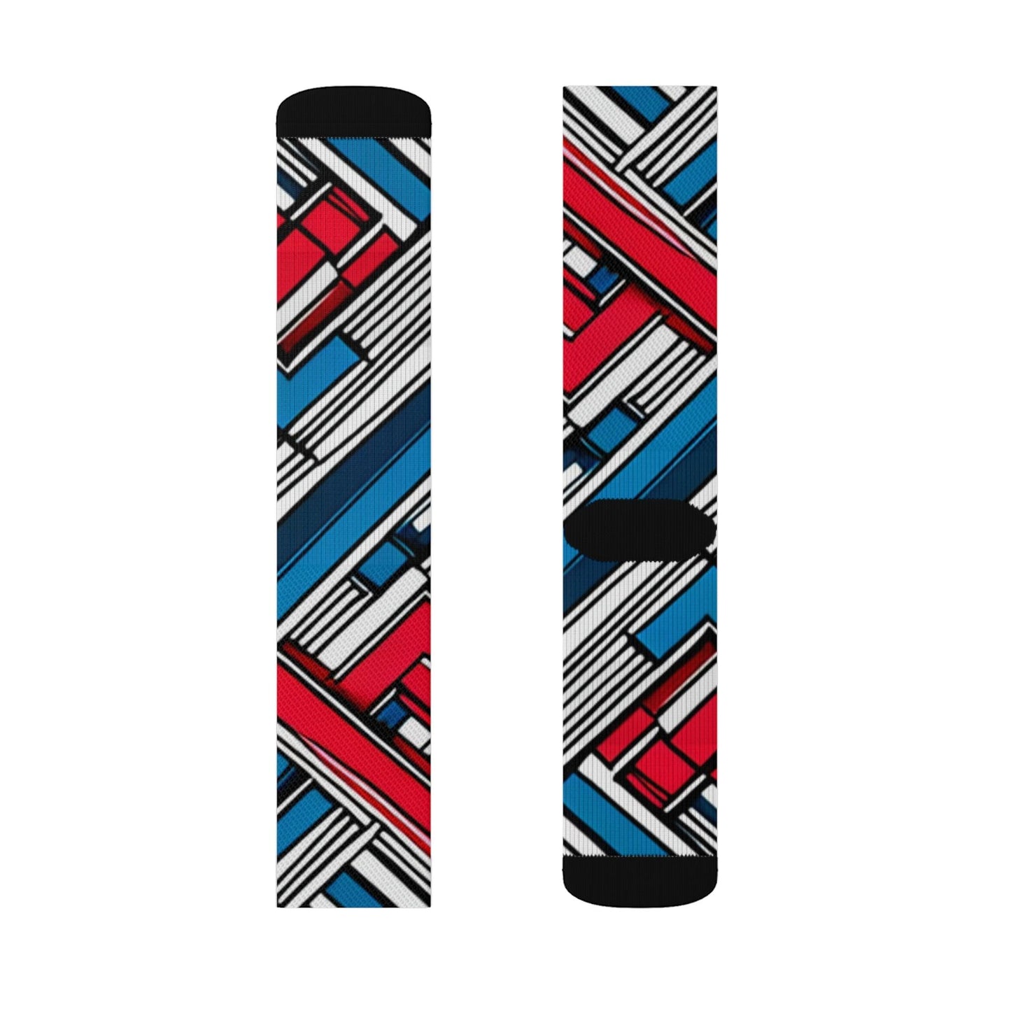 Geometric Patriot Sublimation Socks - Lizard Vigilante