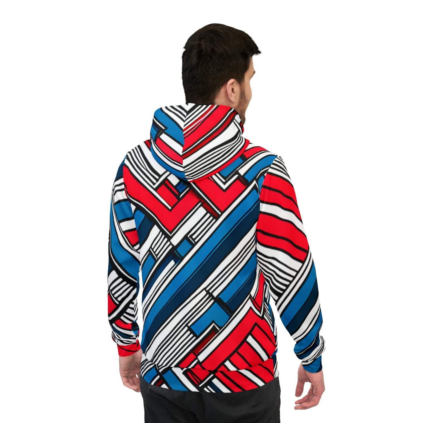 Geometric Patriot Athletic Hoodie - Lizard Vigilante