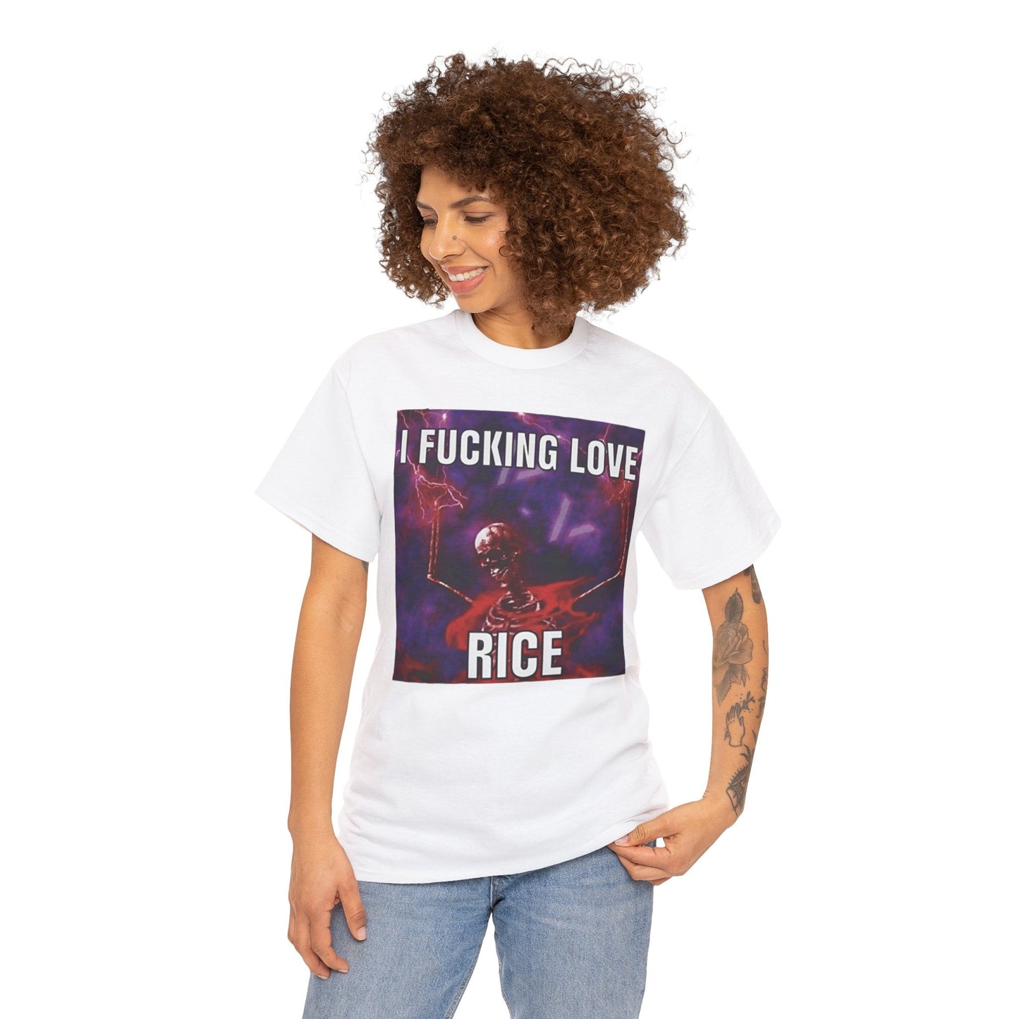 I Fucking Love Rice Meme Shirt – Funny Food Humor T-Shirt