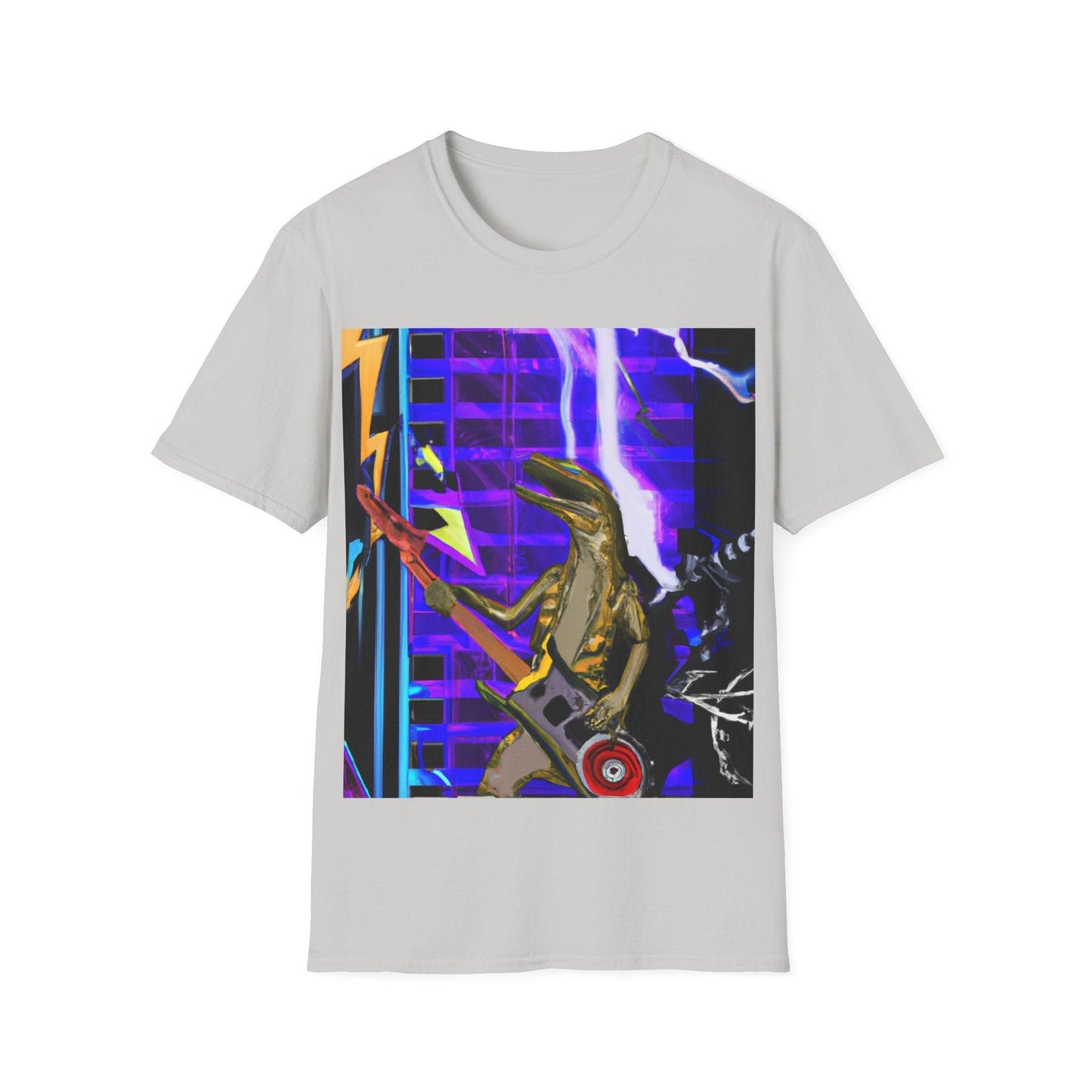 Lizard Zapped Vigilante Unisex Softstyle T-Shirt - Lizard Vigilante