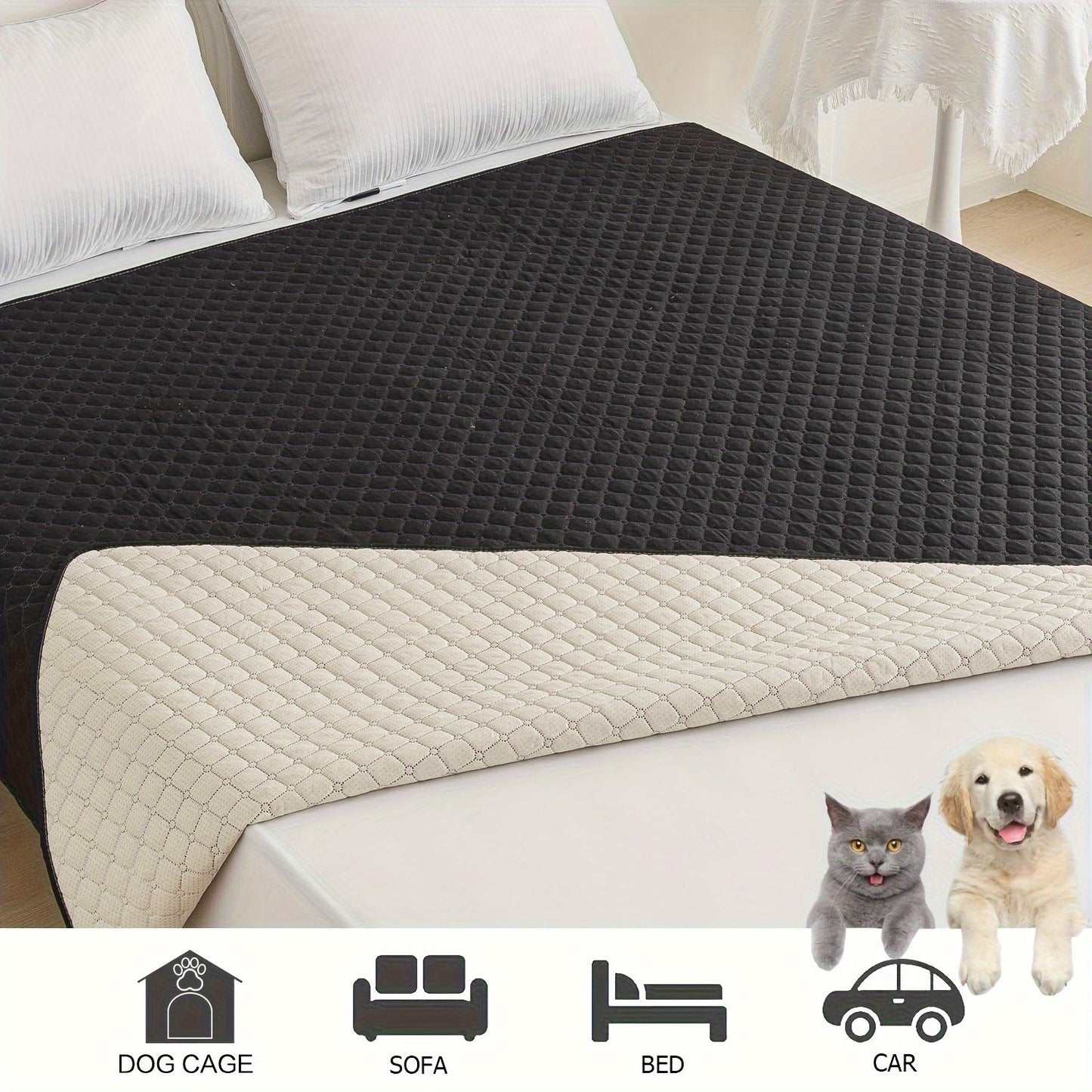 Waterproof non-slip pet mattress, pet blanket, pet furniture mattress, pet sofa waterproof cushion