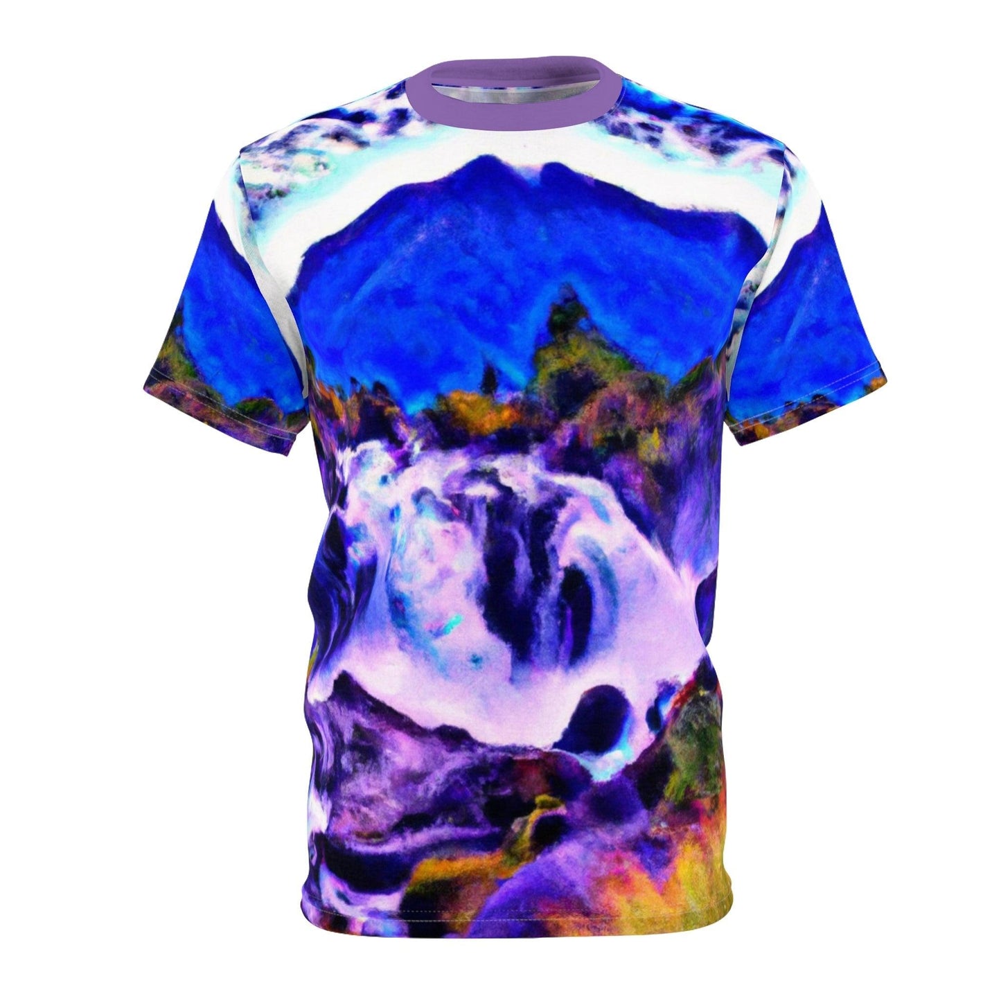 Mountain Waterfall Unisex Cut & Sew Tee - Lizard Vigilante