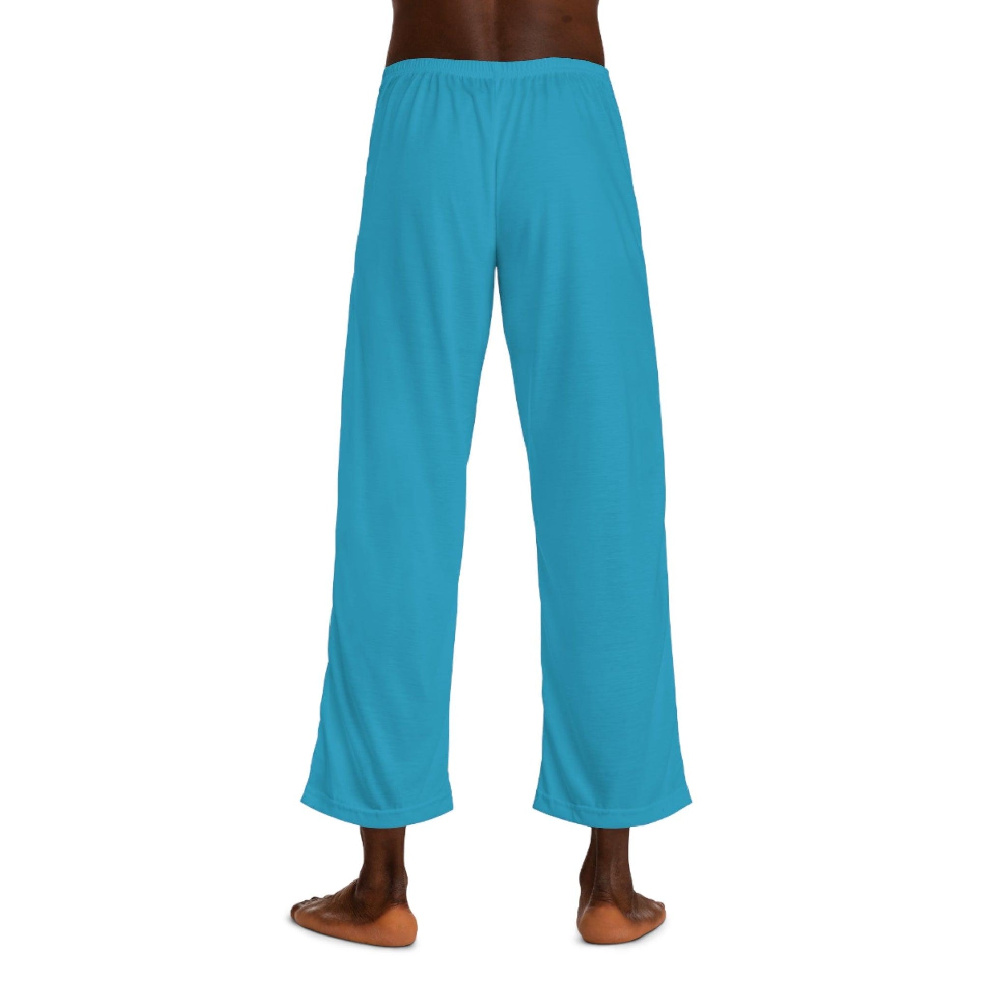 Men's Pajama Pants - Turquoise - Lizard Vigilante