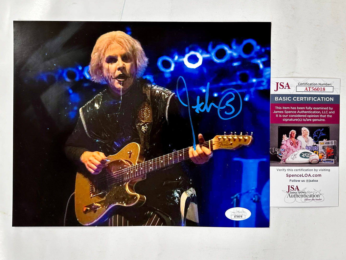 John 5 Signed Guitarist 8x10 Photo JSA COA Marilyn Manson Motley Crue Rob Zombie