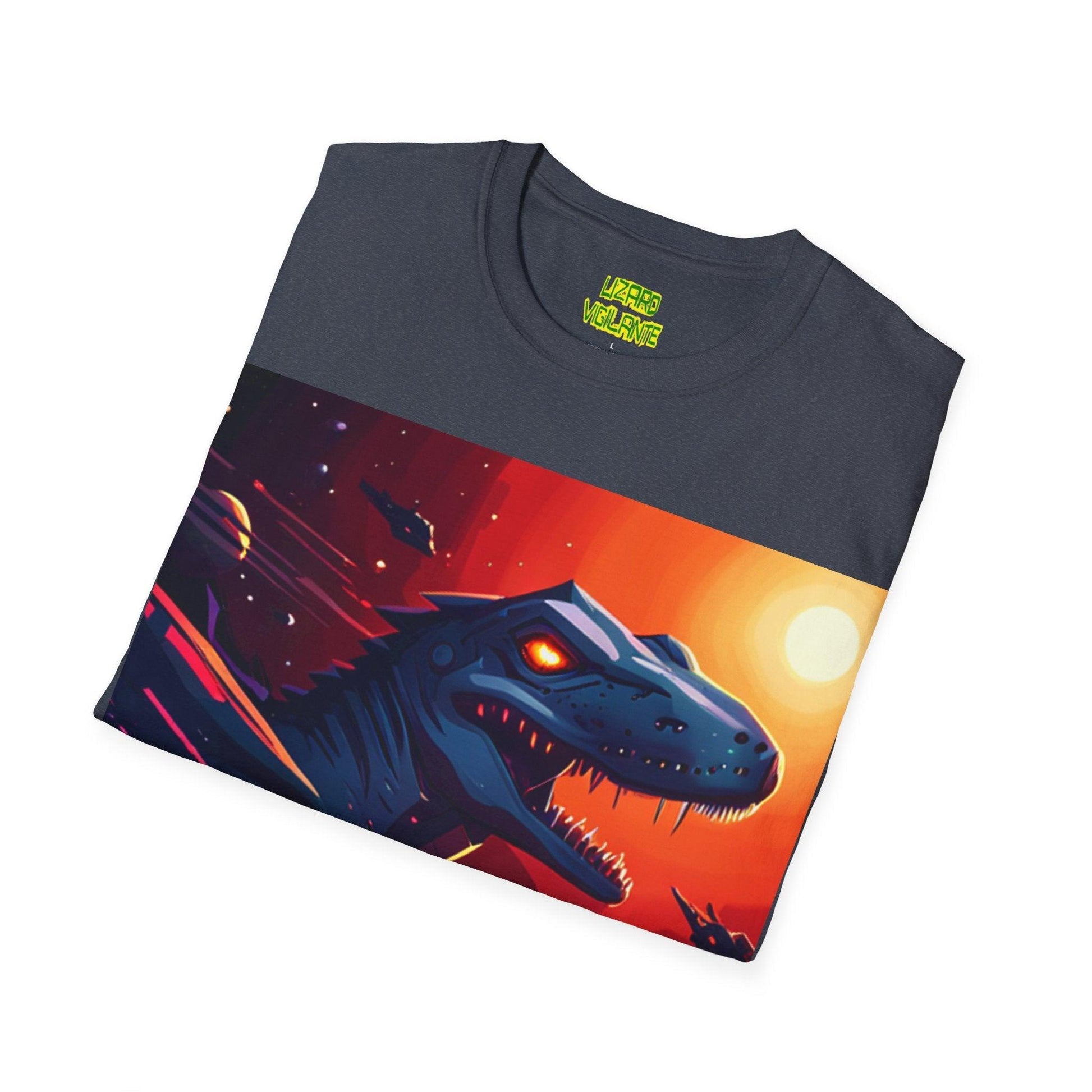 Lizard Vigilante Universe Unisex Softstyle T-Shirt - Lizard Vigilante