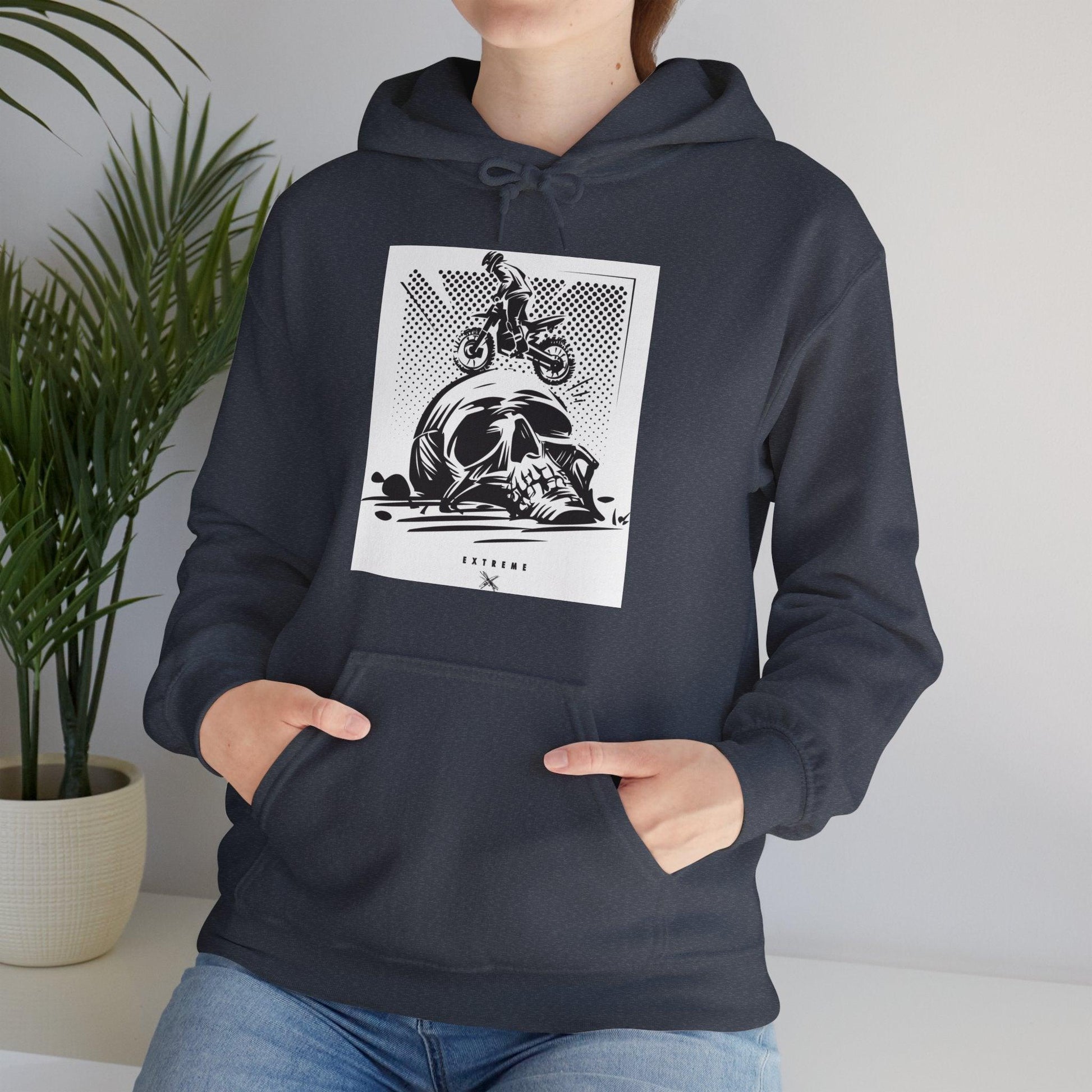 Off Road Skull Unisex Heavy Blend™ Hooded Sweatshirt - Lizard Vigilante