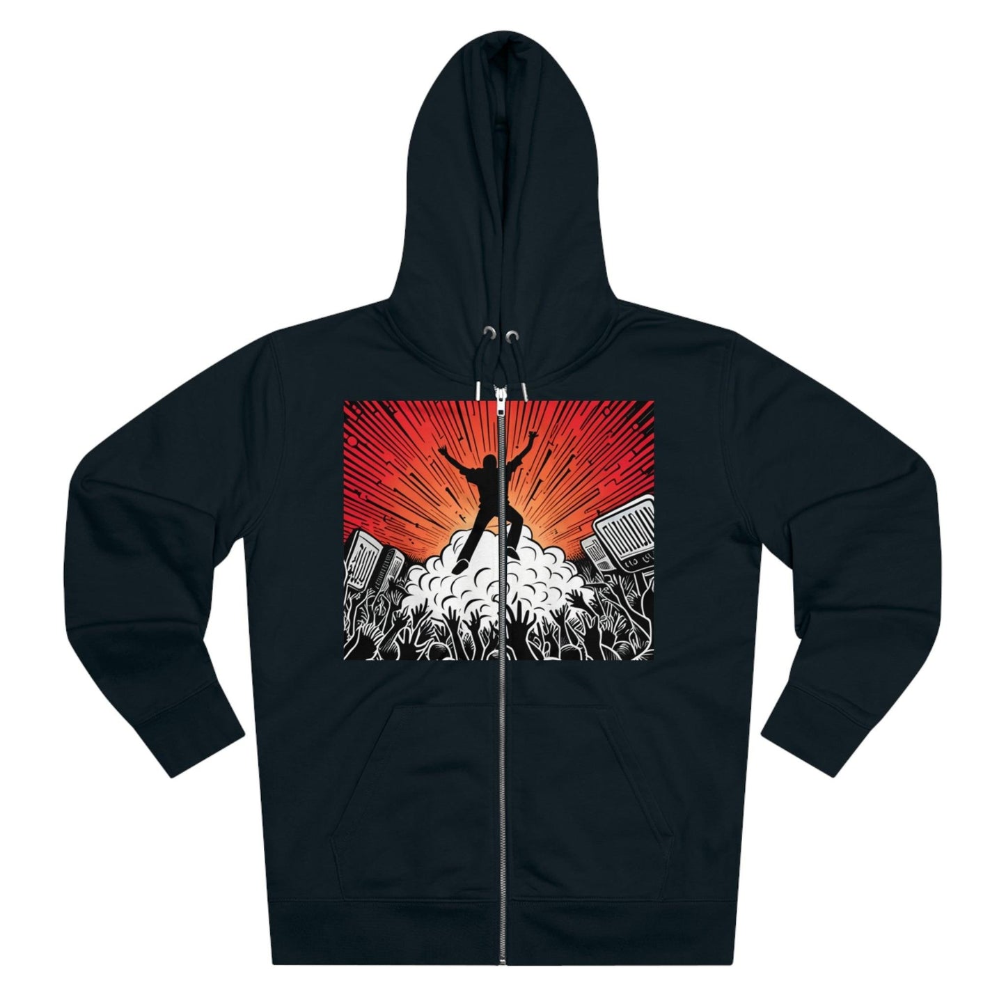 Metal Concert Men's Cultivator Zip Hoodie - Lizard Vigilante