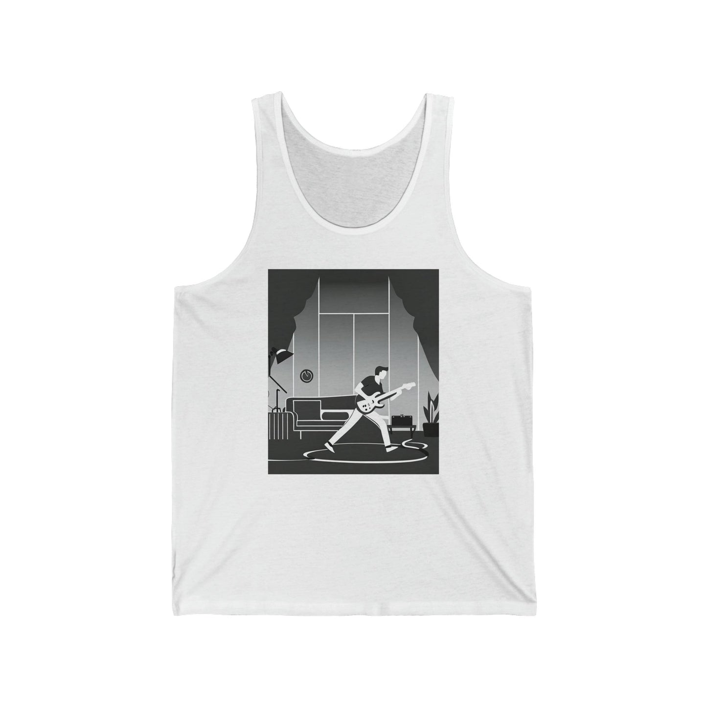 Living Room Jam Unisex Jersey Tank - Lizard Vigilante