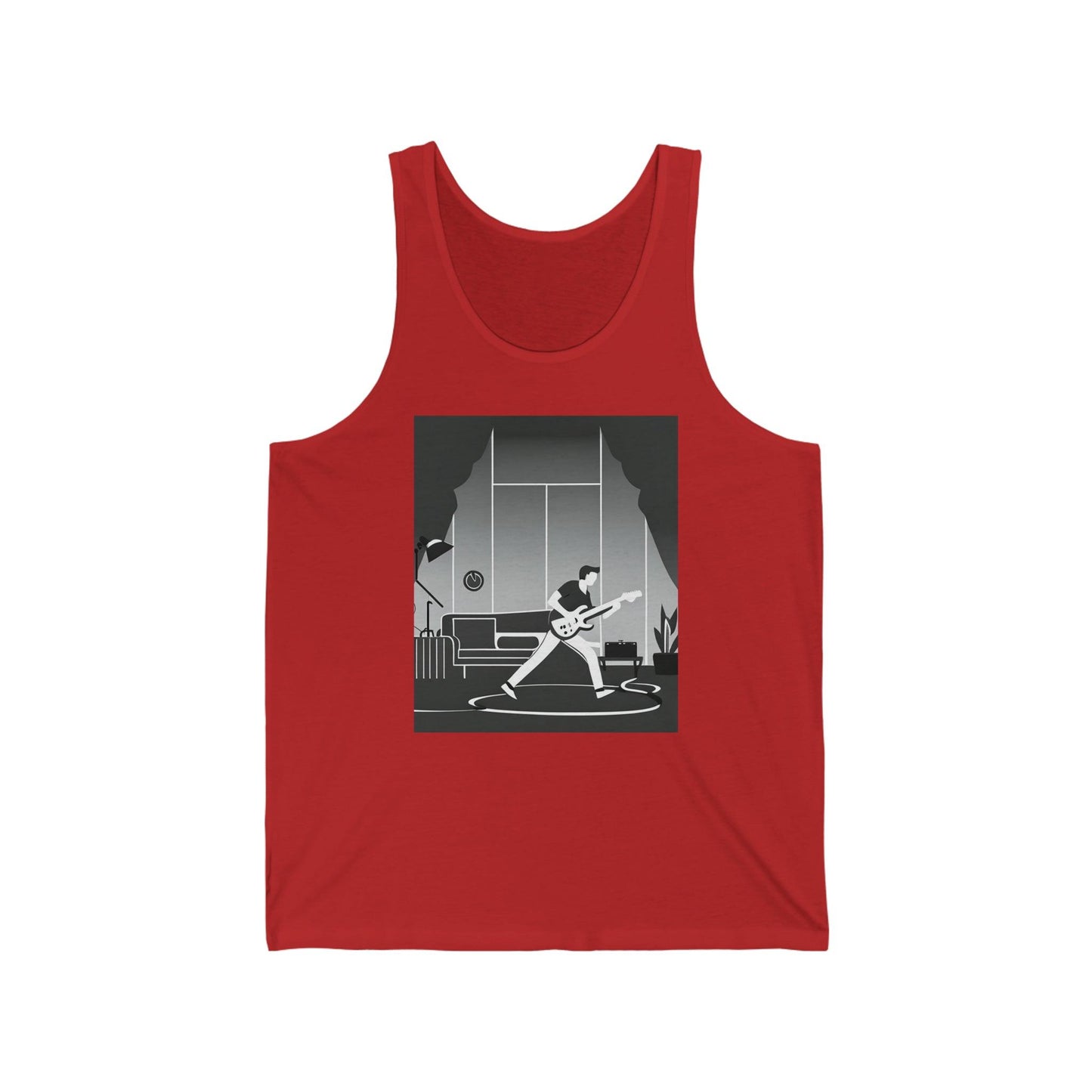 Living Room Jam Unisex Jersey Tank - Lizard Vigilante