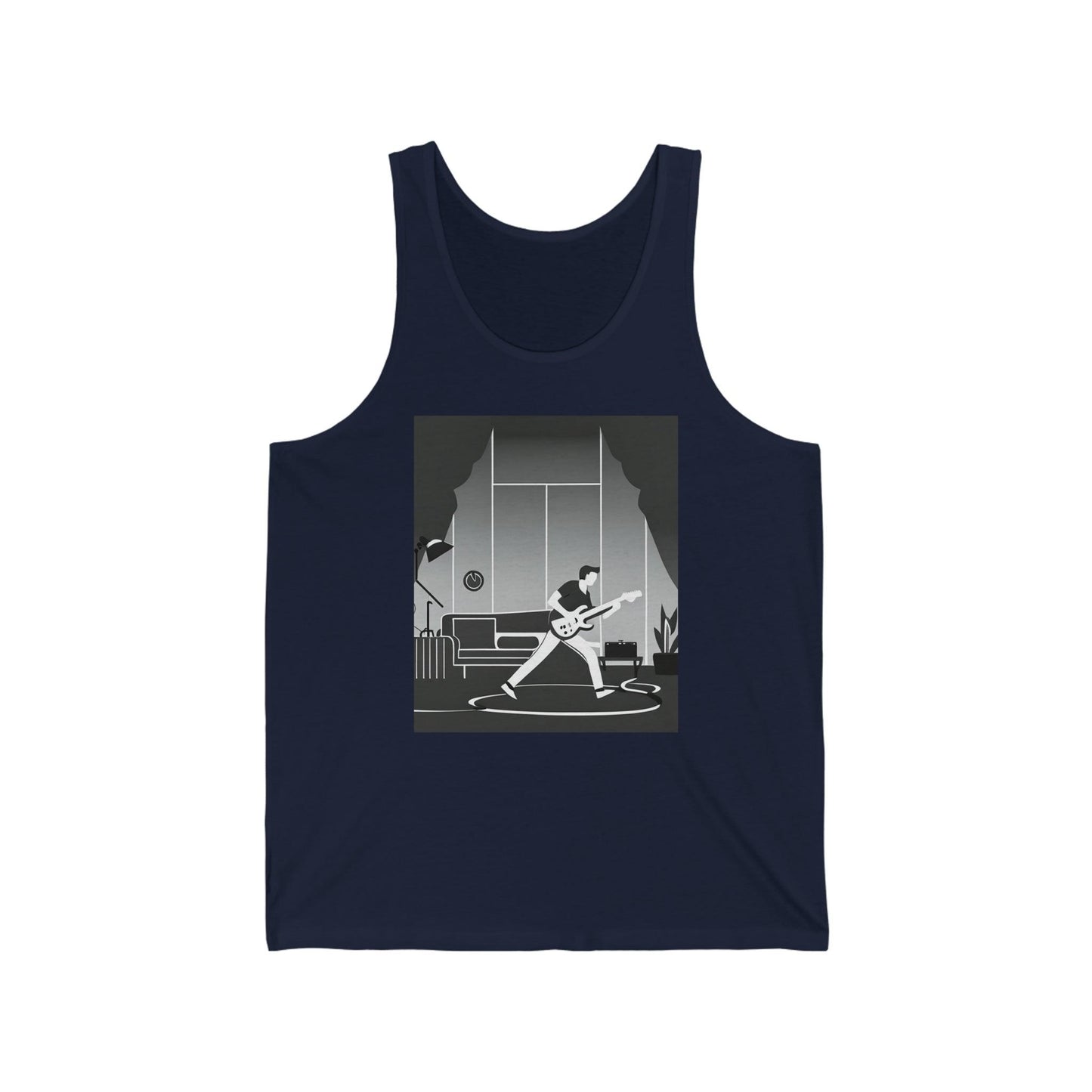 Living Room Jam Unisex Jersey Tank - Lizard Vigilante