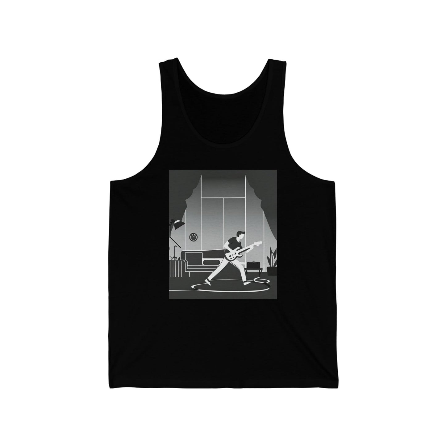 Living Room Jam Unisex Jersey Tank - Lizard Vigilante