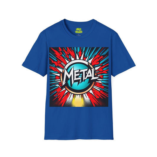 METAL Sun Logo Unisex Softstyle T-Shirt - Lizard Vigilante