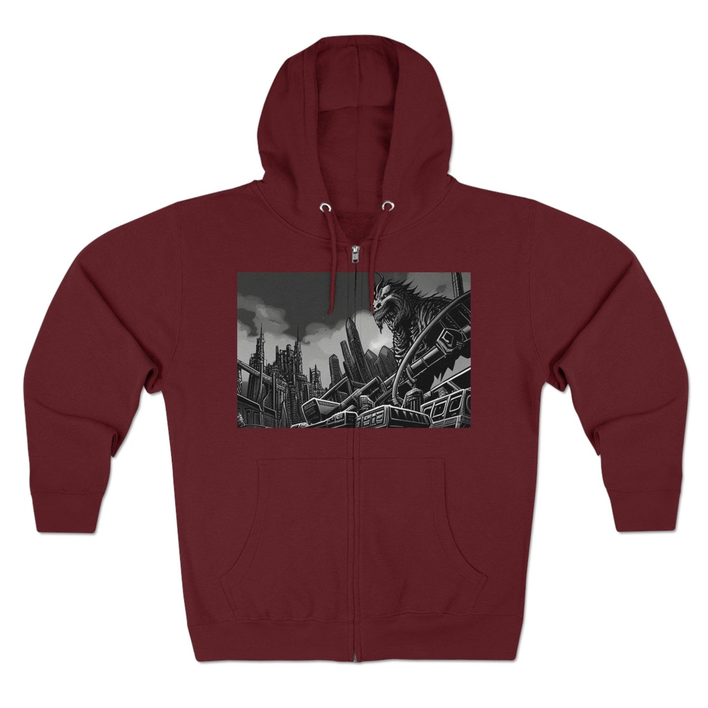 Monst Unisex Premium Full Zip Hoodie - Lizard Vigilante