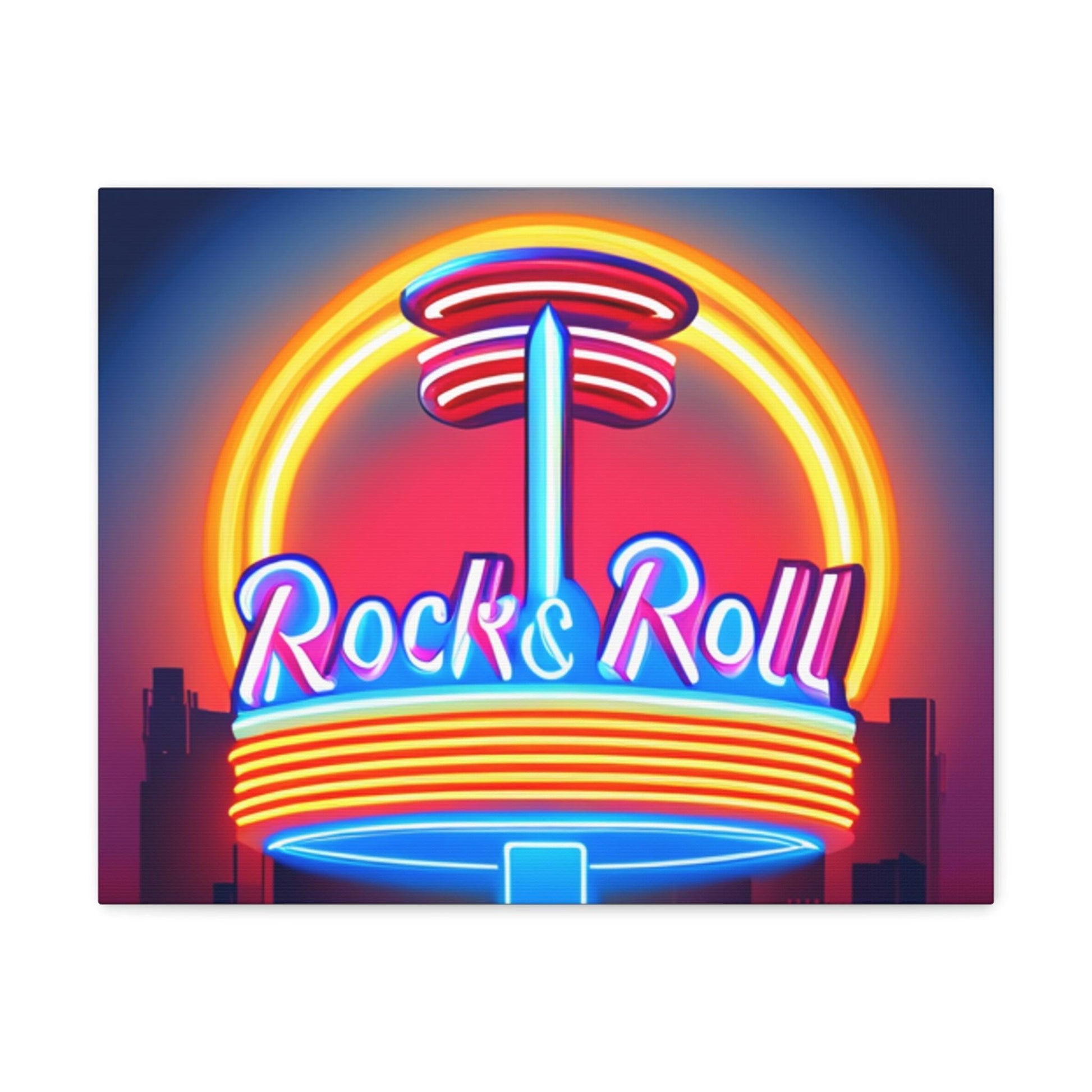 Rock & Roll Diner Canvas Gallery Wraps by Lizard Vigilante - Lizard Vigilante