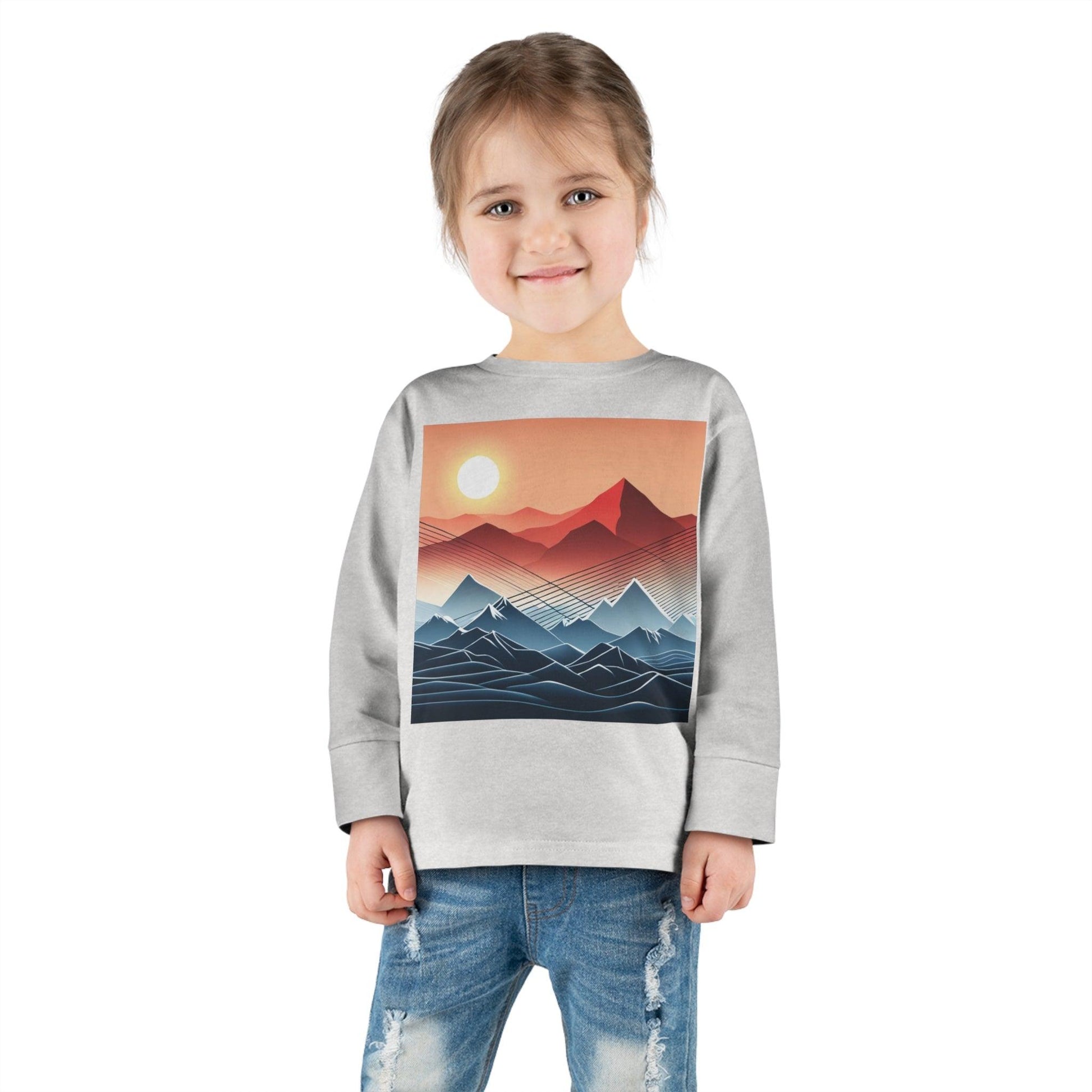 Desert Mountain Toddler Long Sleeve Tee - Lizard Vigilante