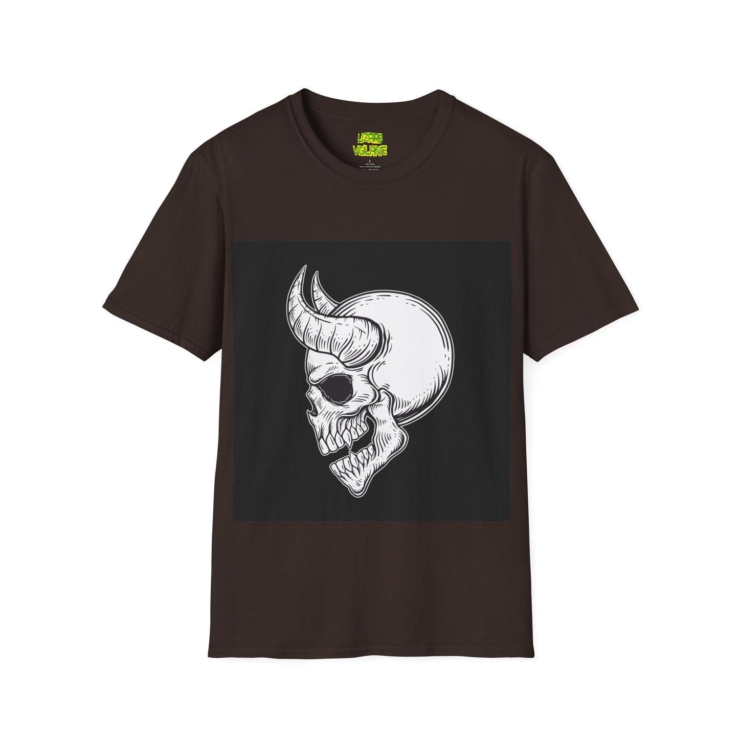 Horned Devil Unisex Softstyle T-Shirt - Lizard Vigilante