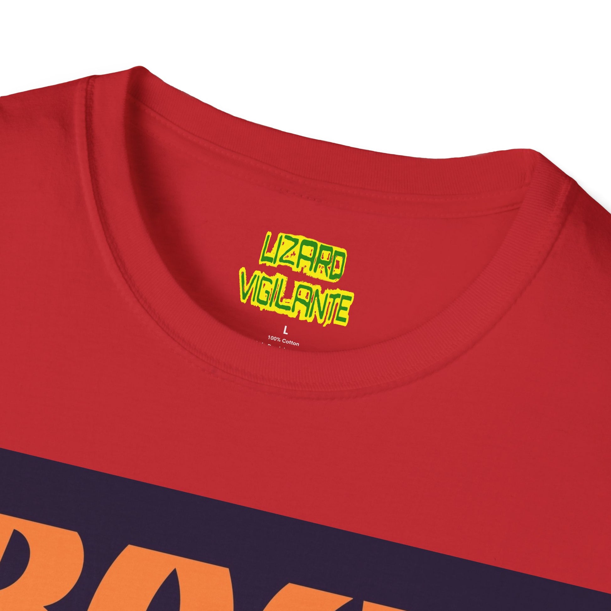 Orange Rock Pedal Unisex Softstyle T-Shirt - Lizard Vigilante