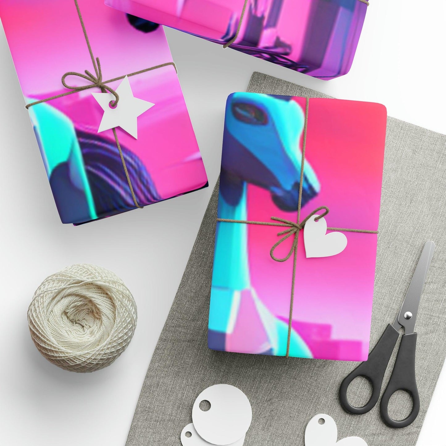 Geometric Unicorns Wrapping Papers - Lizard Vigilante