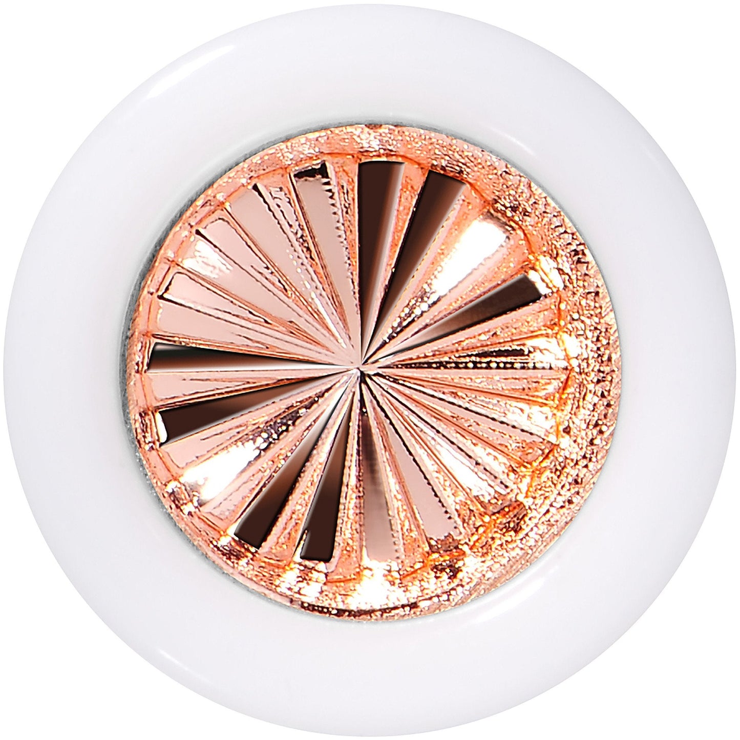 White Acrylic Pink Flashy Tire Rim Saddle Plug 2G to 20mm