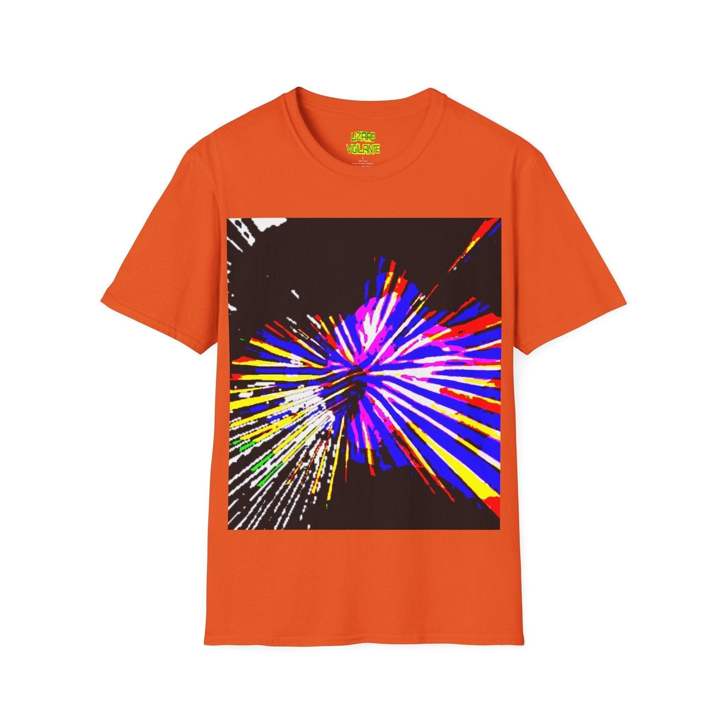 Neon Bursted Unisex Softstyle T-Shirt - Lizard Vigilante