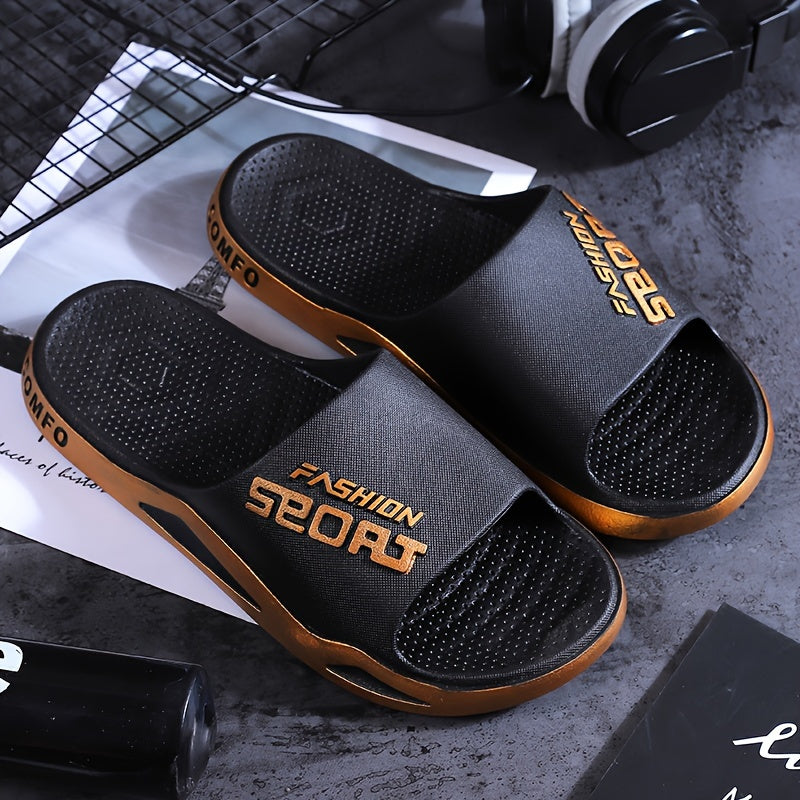 Men’s Sport Slides: Casual Non-Slip Odor-Resistant Slippers for Indoor and Outdoor - Premium slides from dsers - Just $22.88! Shop now at Lizard Vigilante