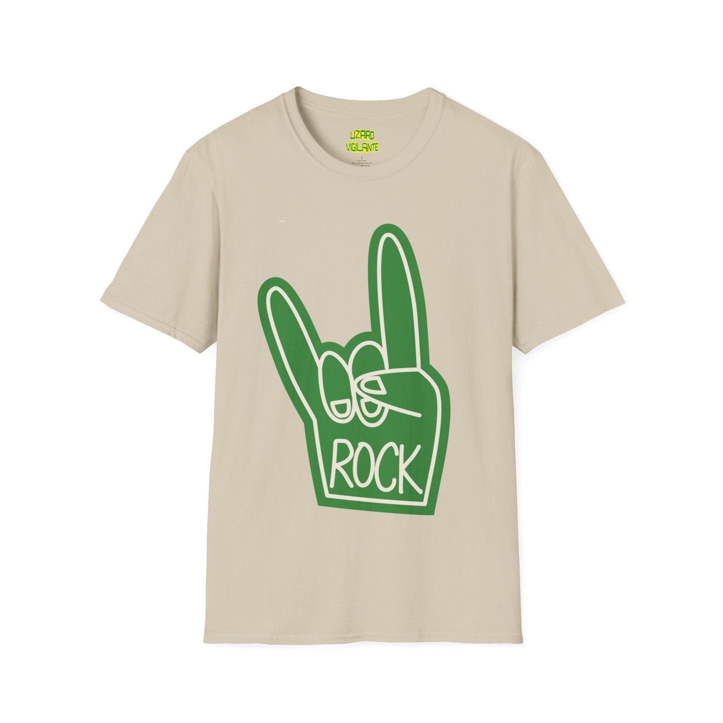 Rock Hand Sign Unisex Softstyle T-Shirt - Lizard Vigilante