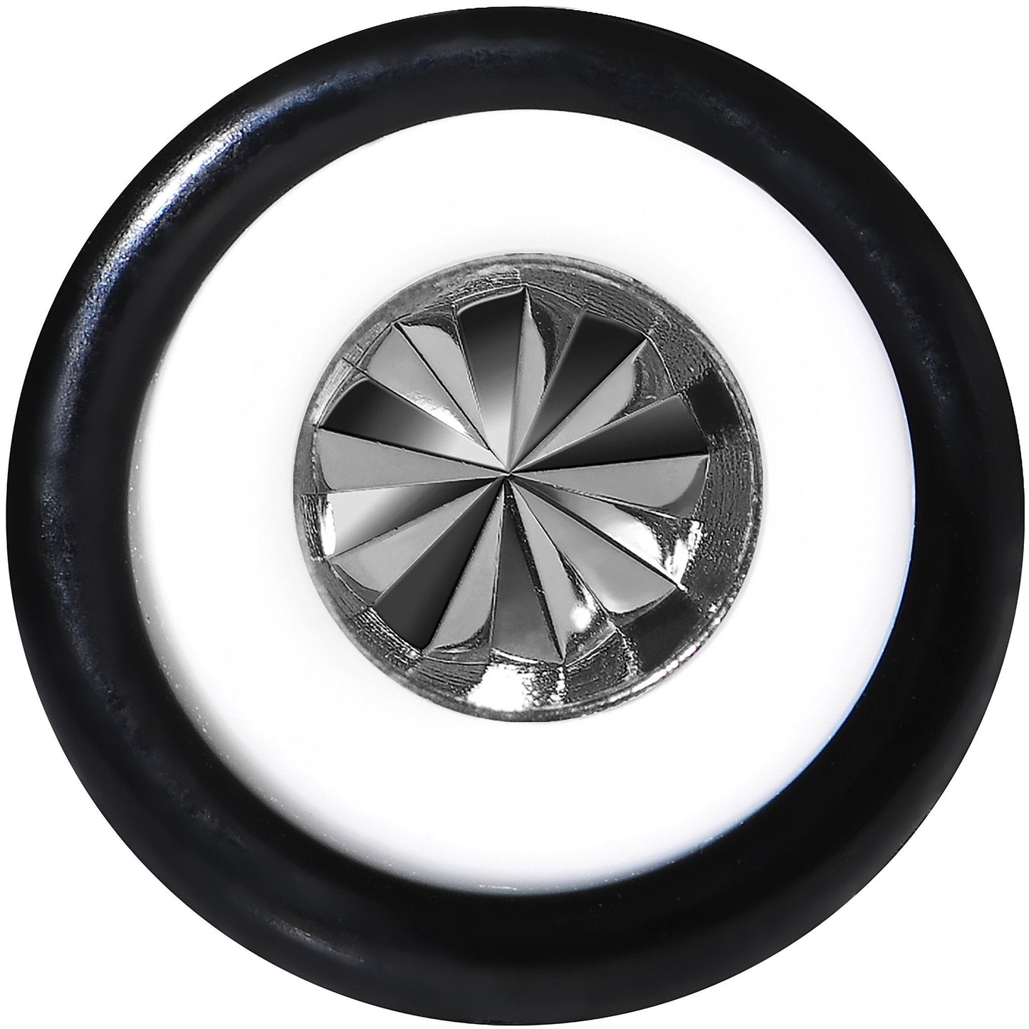 White Acrylic Grey Flashy Tire Rim Taper 2G to 20mm
